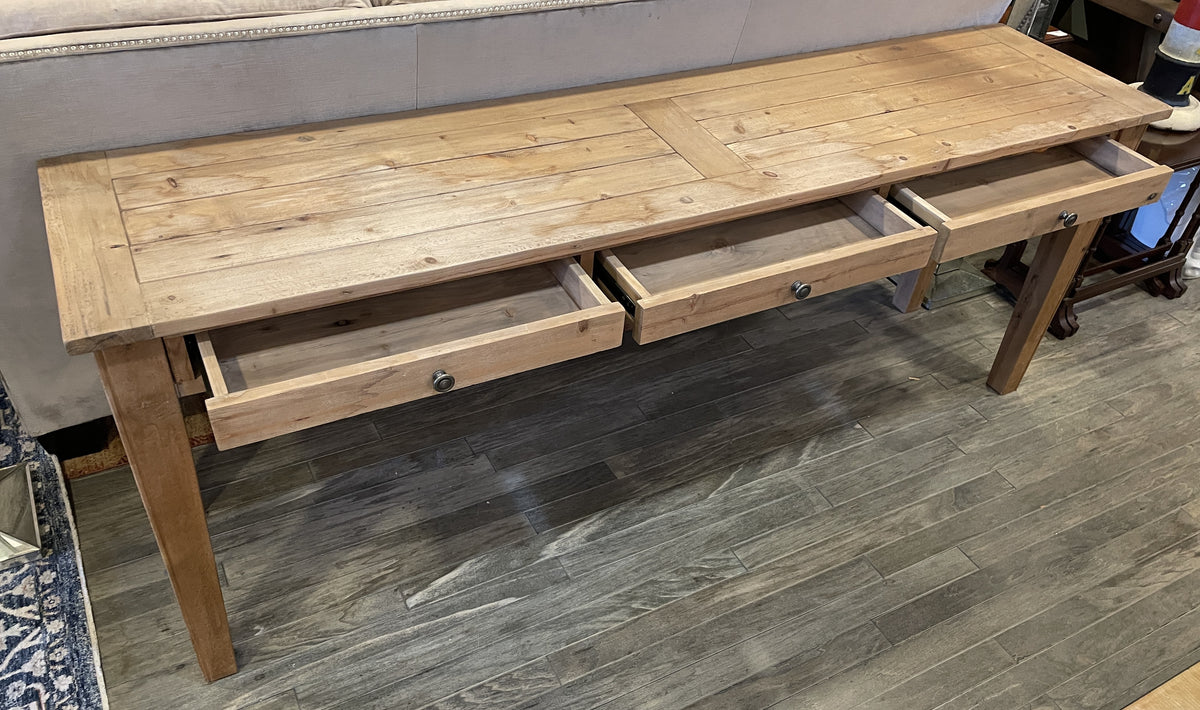 Restoration Hardware Reclaimed Barnwood Console, AS IS (01D03X)