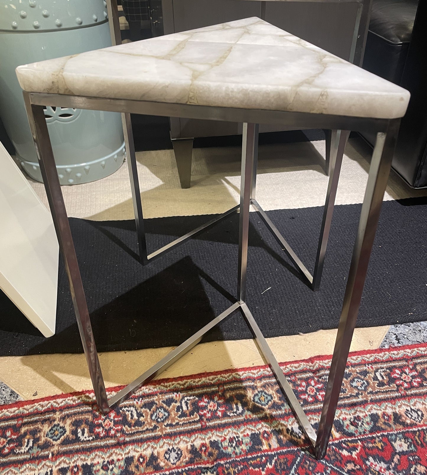 Tozai Triagular Nesting tables with marble top (0IV018)