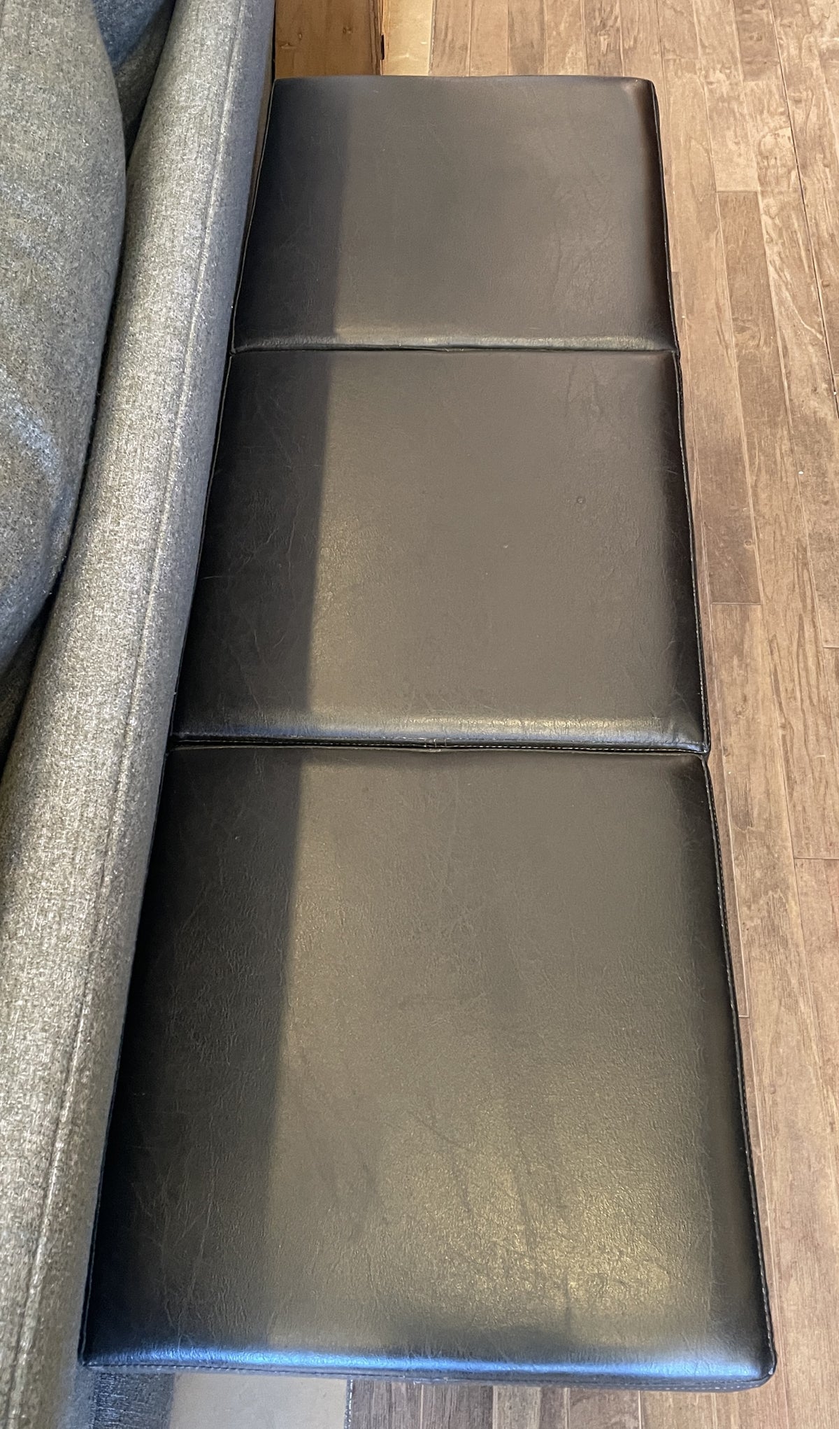 ColorShop Leather Bench, AS IS (Two available 0NX00H 0NX00I)