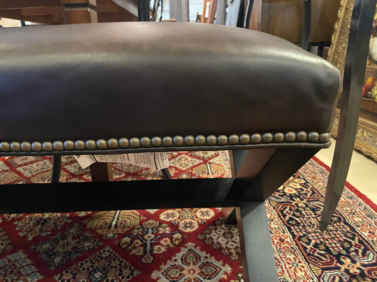 Camden Leather Bench with Tacks (0NX00M)