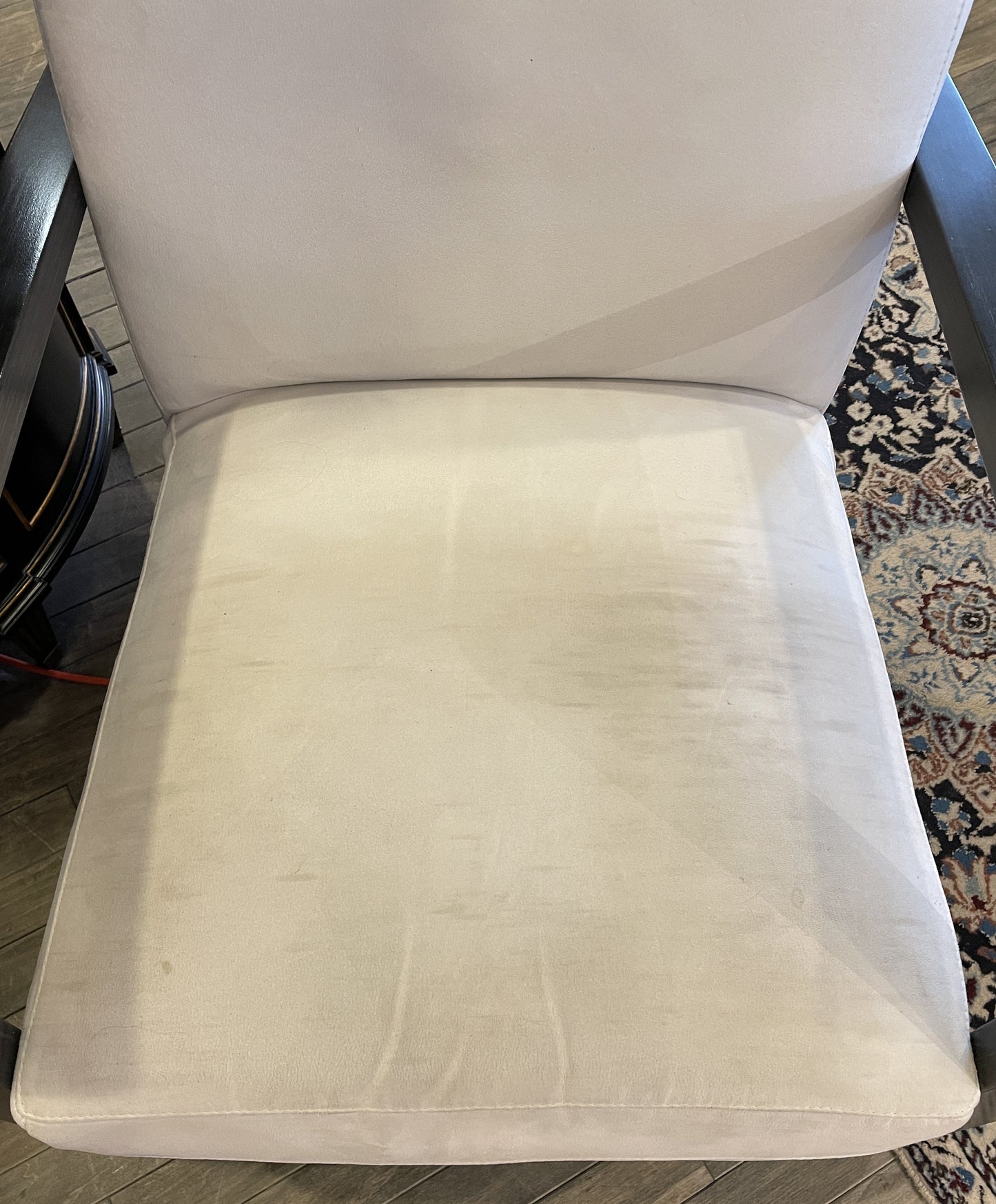 Hickory White Shawn Chair in White Microfiber (Two available) (0IV008)