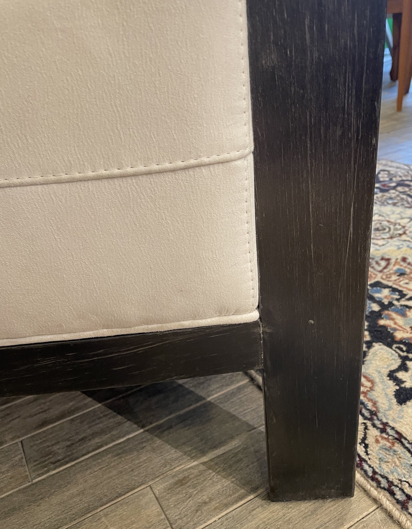 Hickory White Shawn Chair in White Microfiber (Two available) (0IV008)