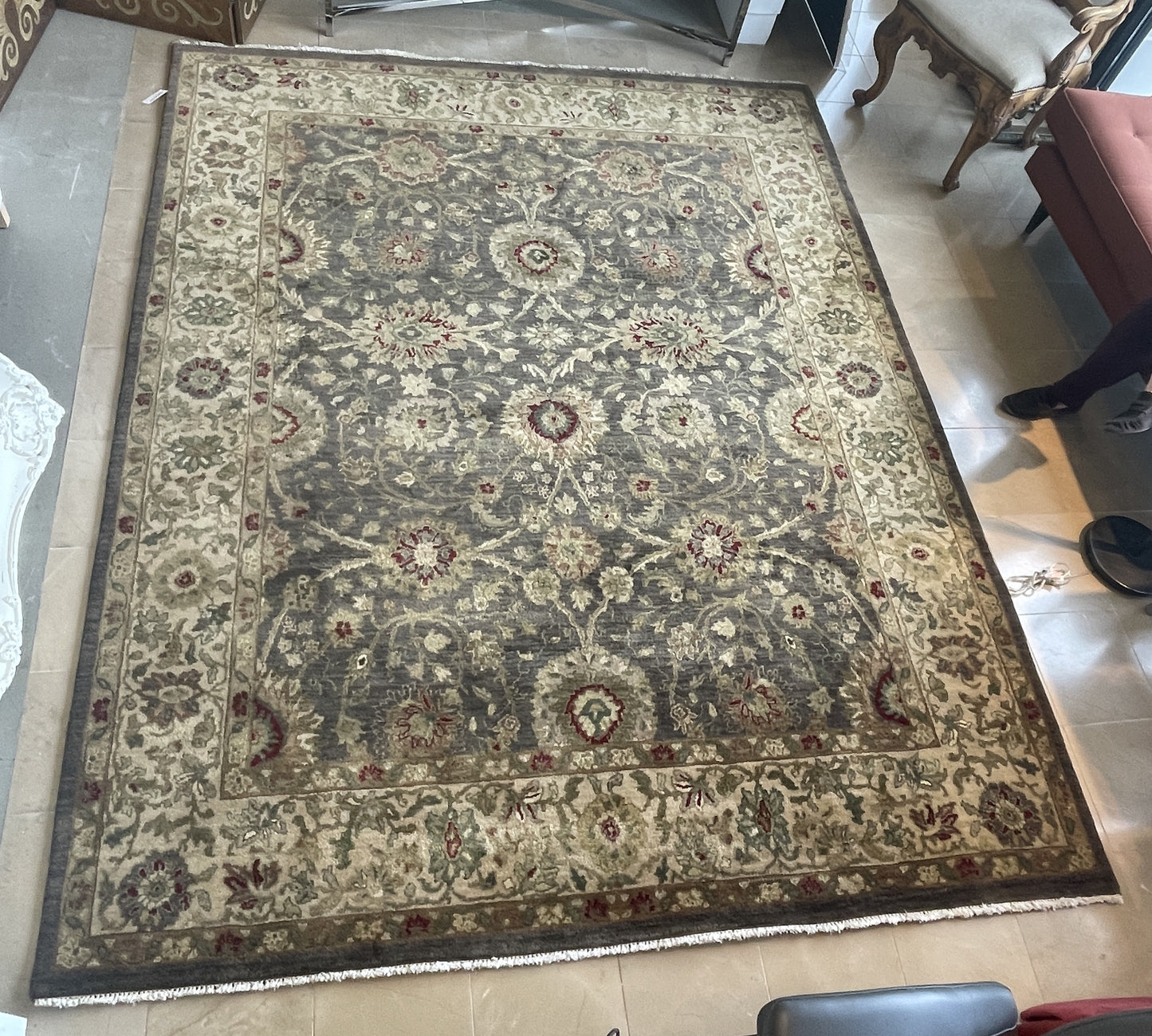 Hand Knotted Wool Rug (7'8x9'7) (0MS001)