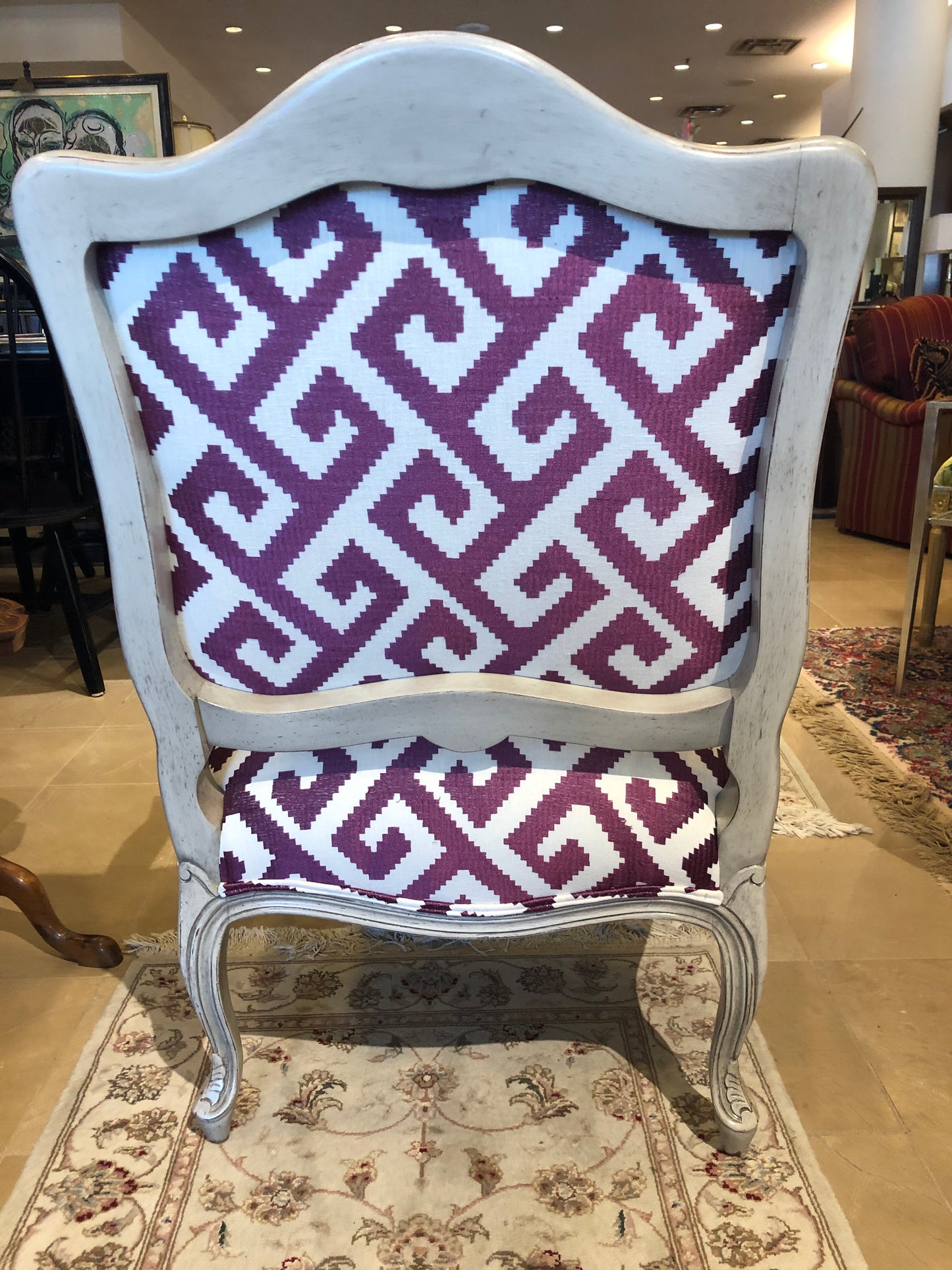 Upholstered Open Arm Chair