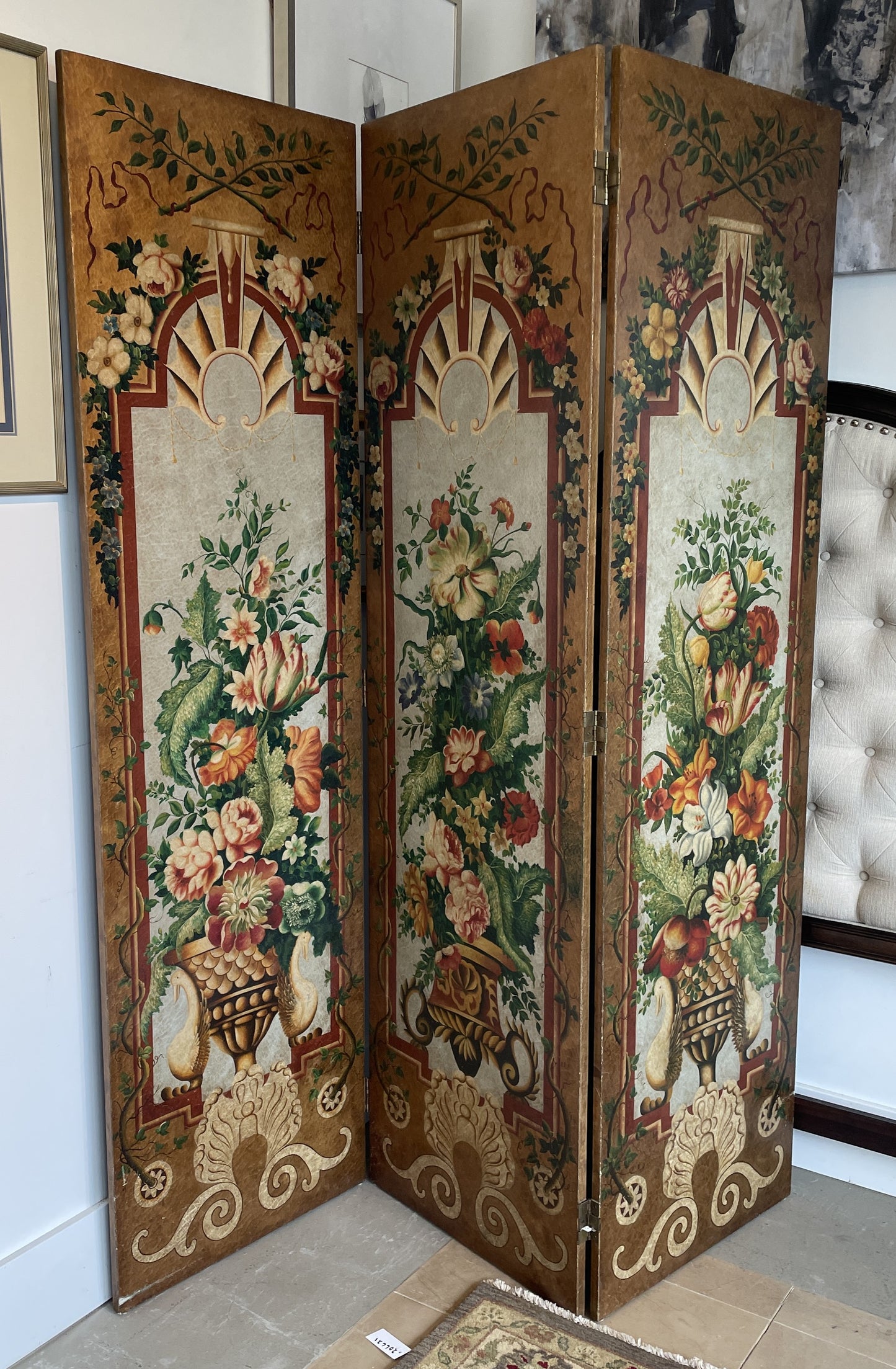 Italianate Floral Room Divider (0MG004)