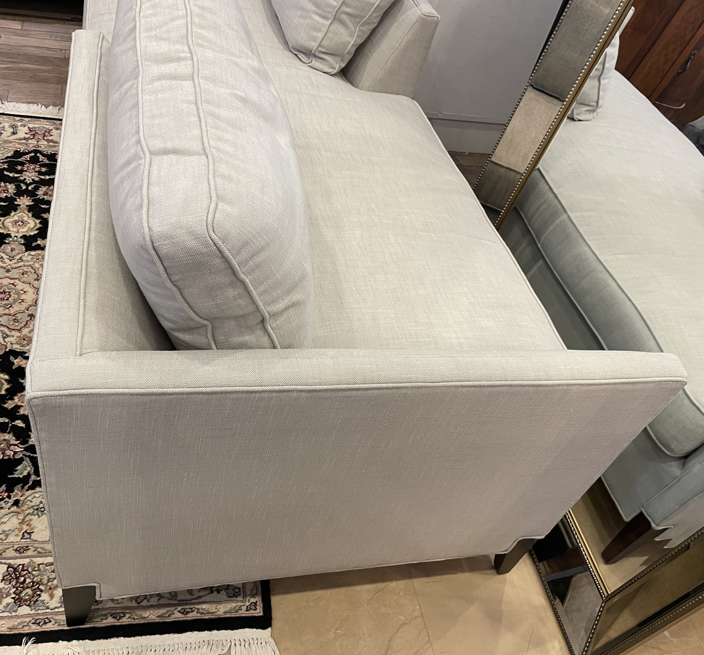 Chaddock Home "Sweet Nothings" Tete-a-Tete in linen (0MT001)