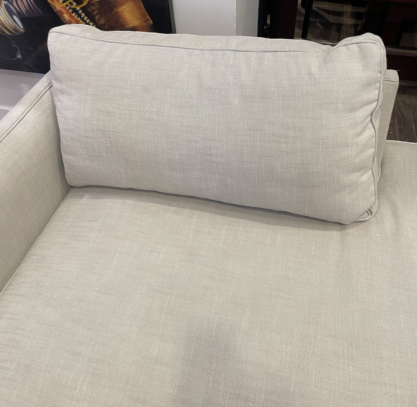 Chaddock Home "Sweet Nothings" Tete-a-Tete in linen (0MT001)