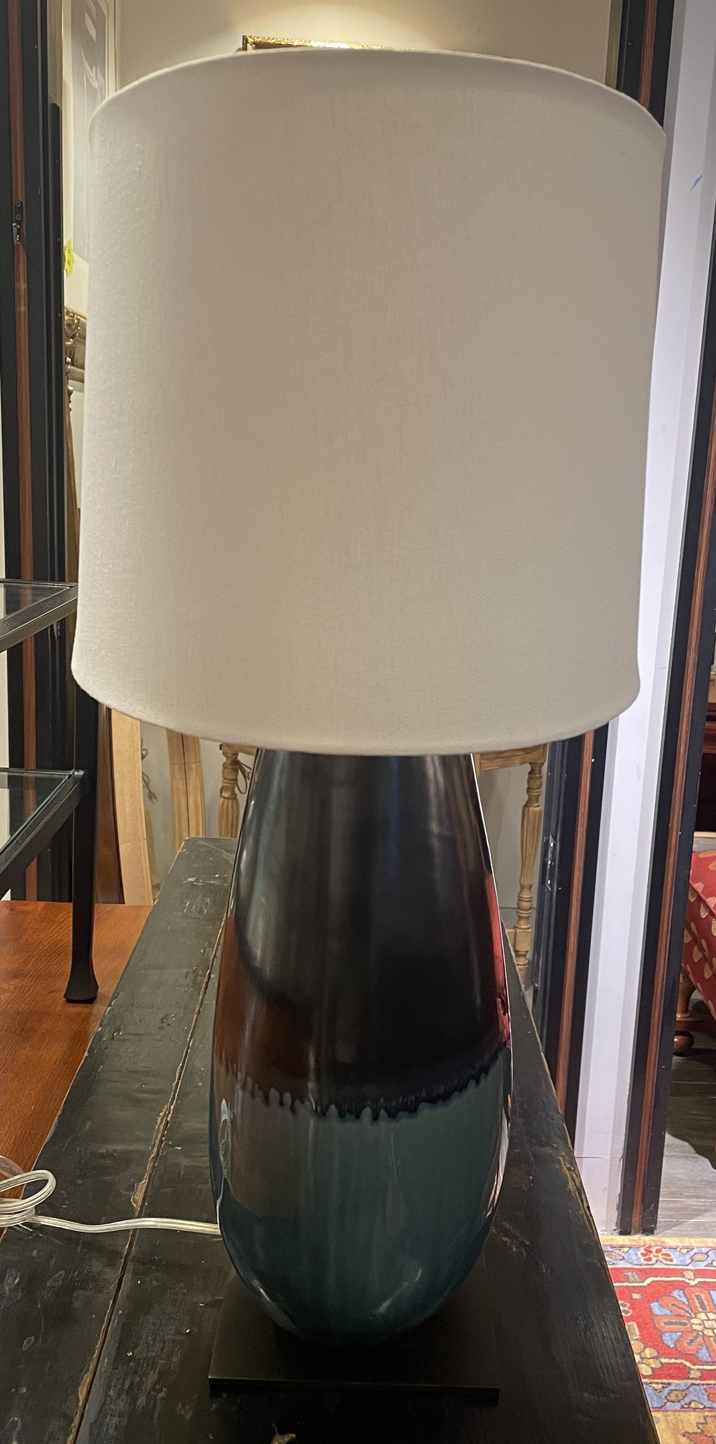 Arteriors "Deagan" Blue Glazed Lamp (0IV00U)