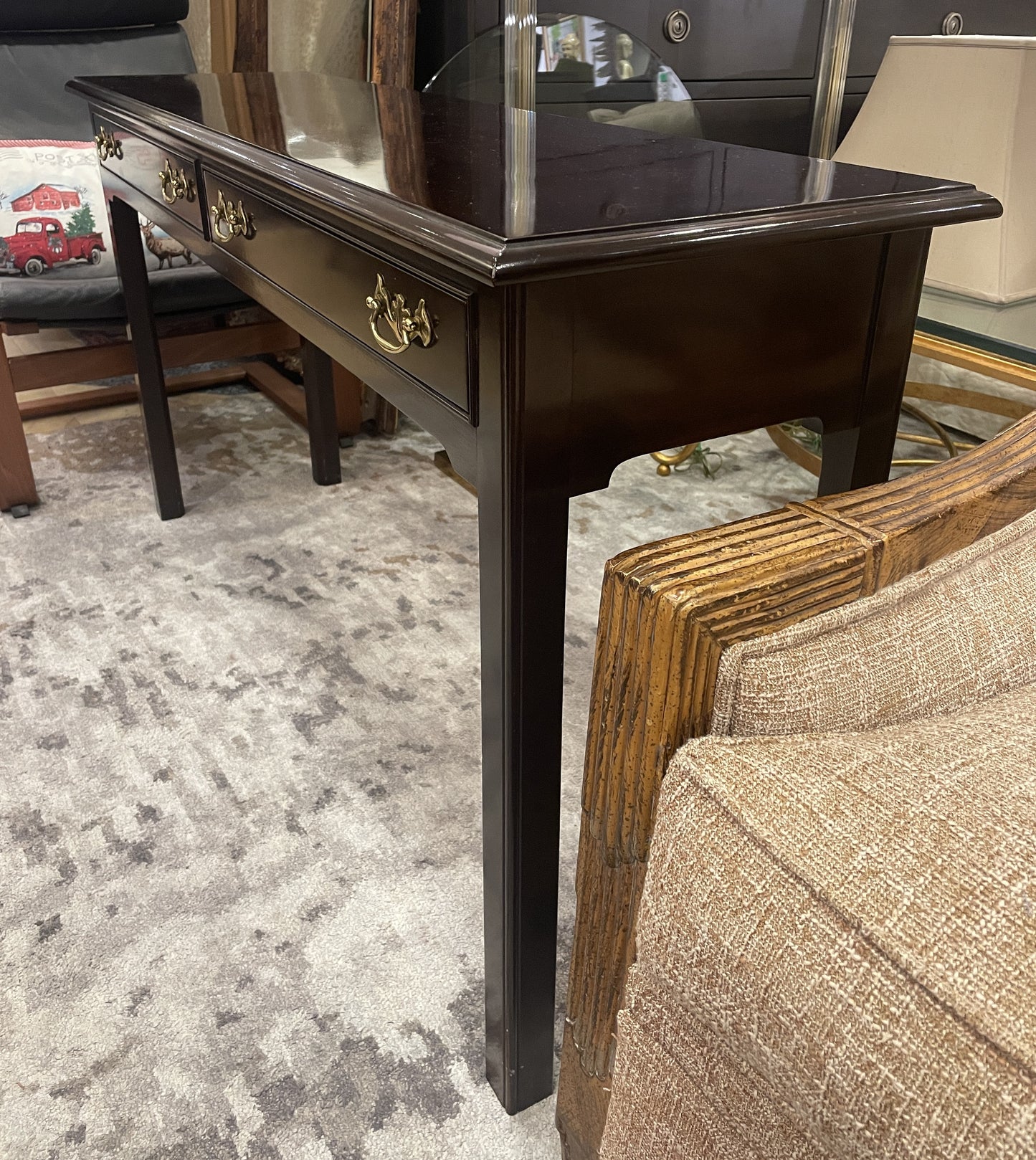 Stickley Sheraton Two Drawer Console, AS IS (0IW002)