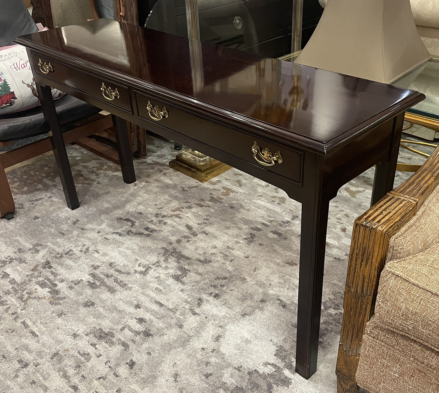 Stickley Sheraton Two Drawer Console, AS IS (0IW002)