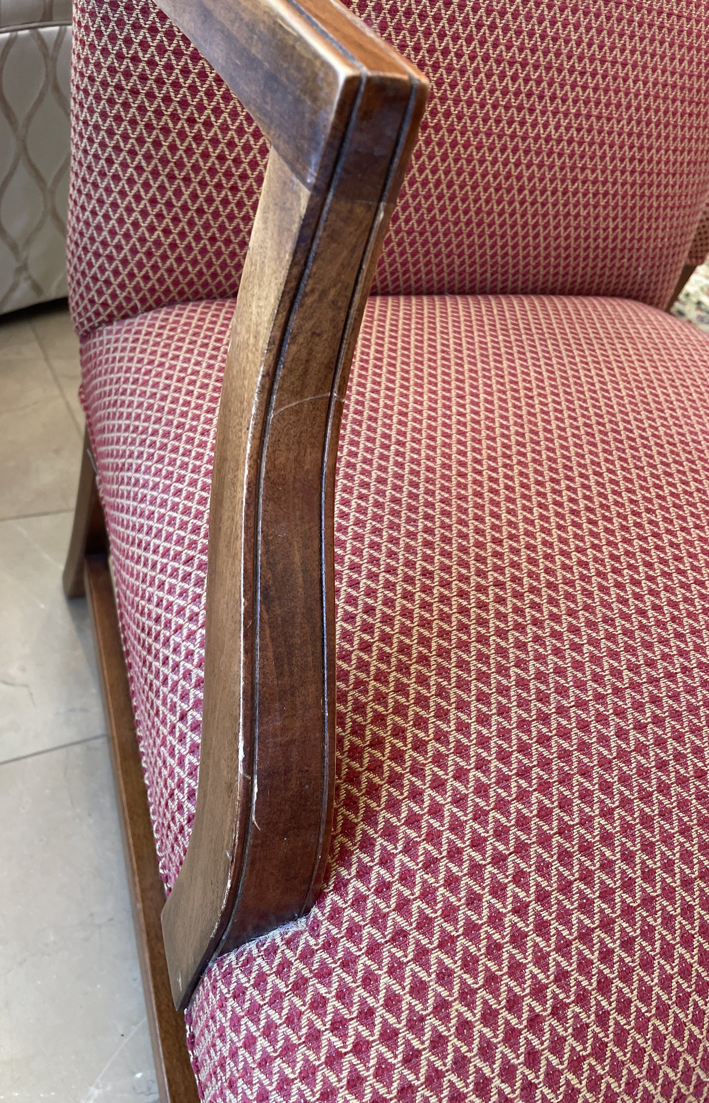 Martha Washington Chair, AS IS (Two available 0MU001 and 0MU002)