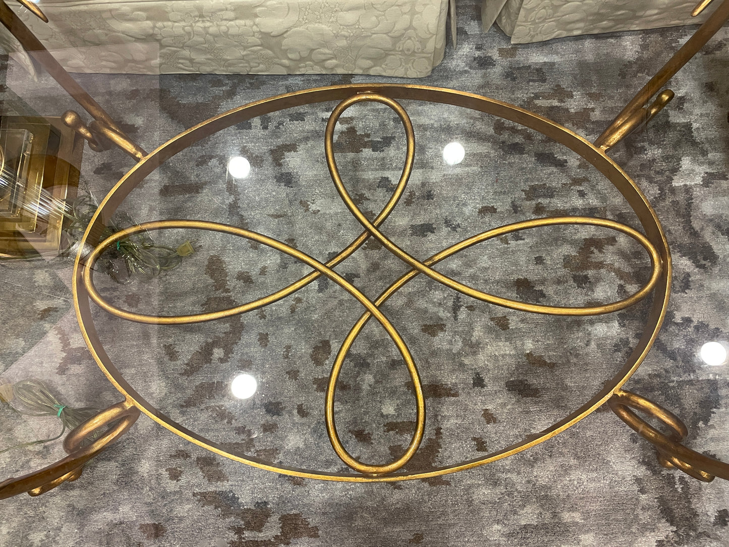 Rene Drouet Style Gilt Coffee Table (0IW007)