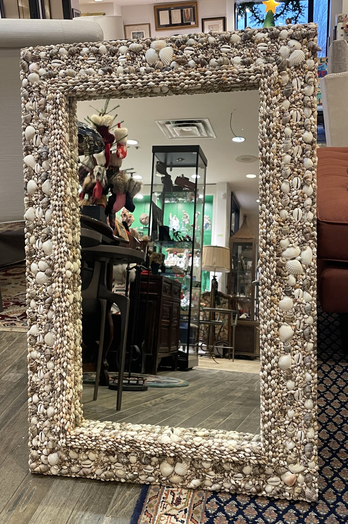 Shell Encrusted Mirror, Rectangular (0IX001)