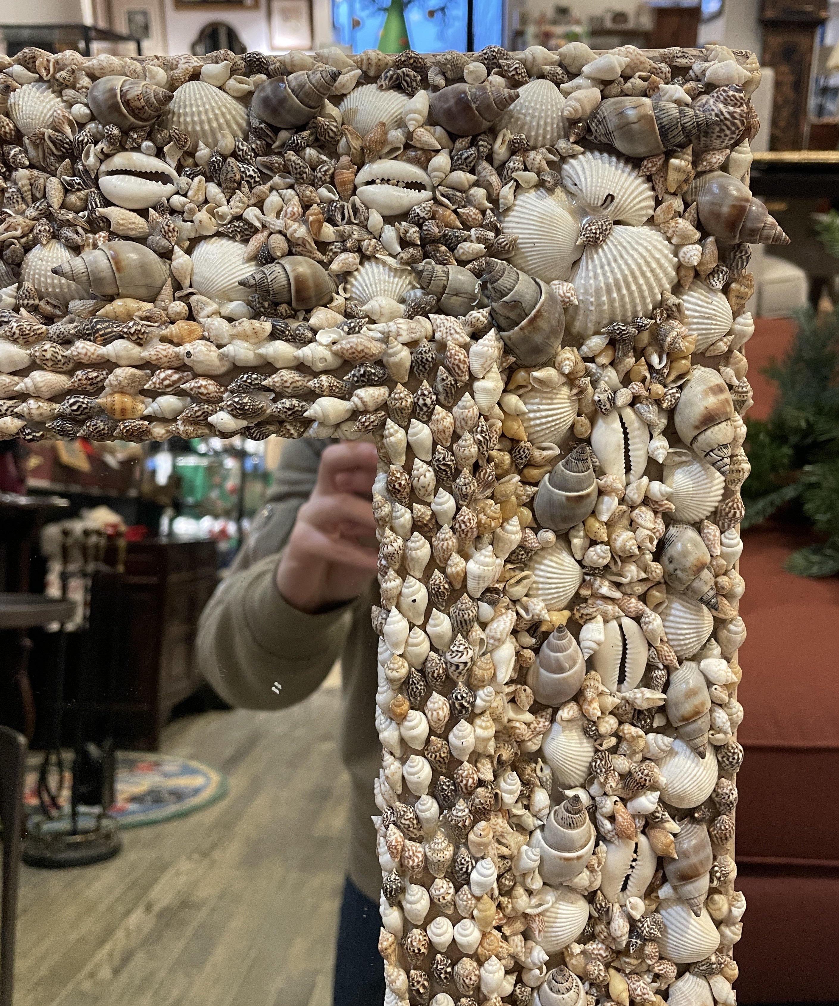 Shell Encrusted Mirror, Rectangular (0IX001) – The Perfect Thing