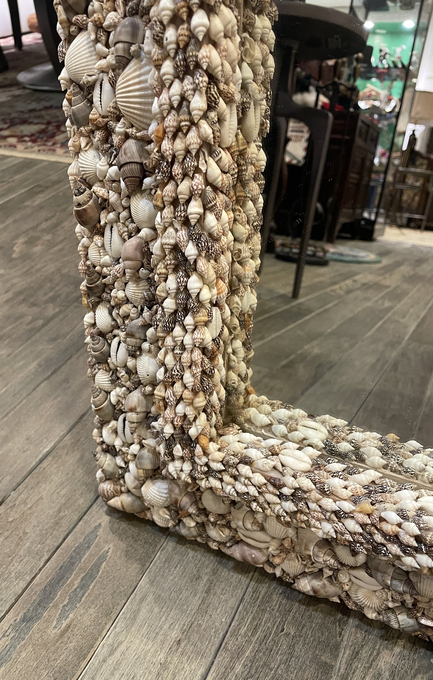 Shell Encrusted Mirror, Rectangular (0IX001)