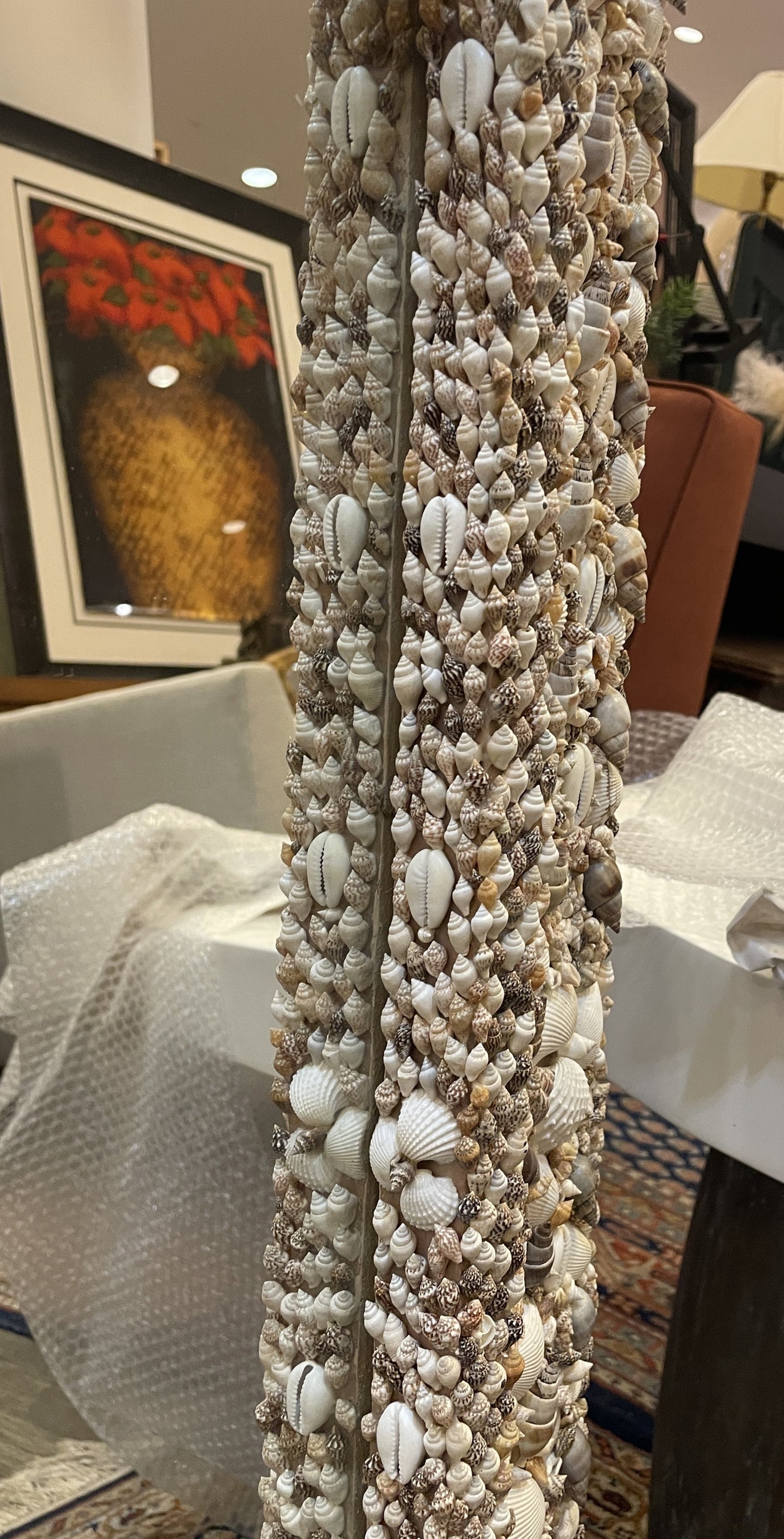 Shell Encrusted Mirror, Rectangular (0IX001)