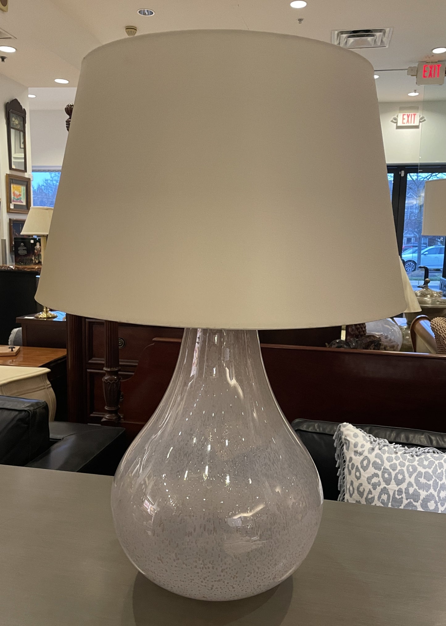 Pink Bubble Glass Table Lamp (0IV016)