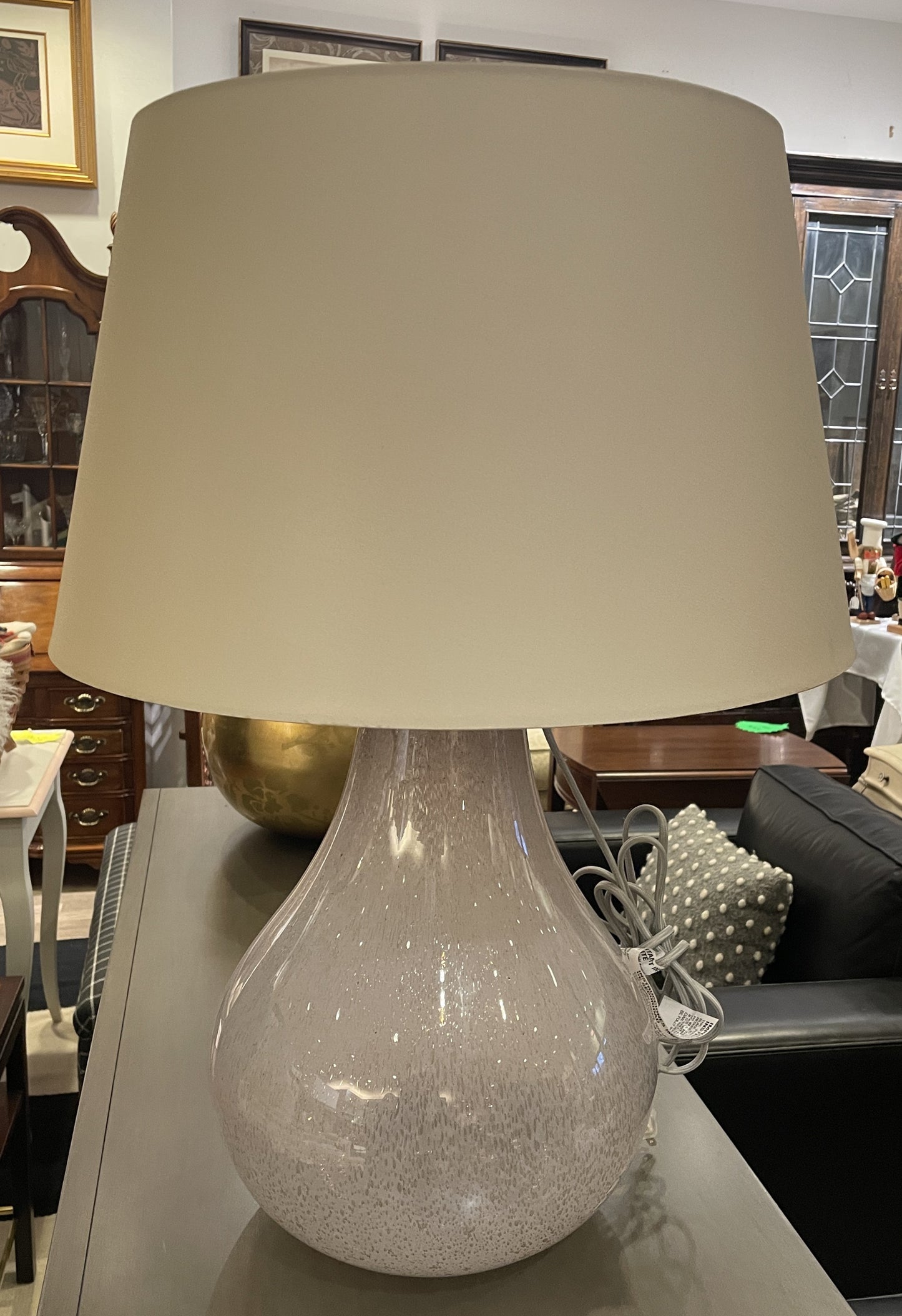 Pink Bubble Glass Table Lamp (0IV016)