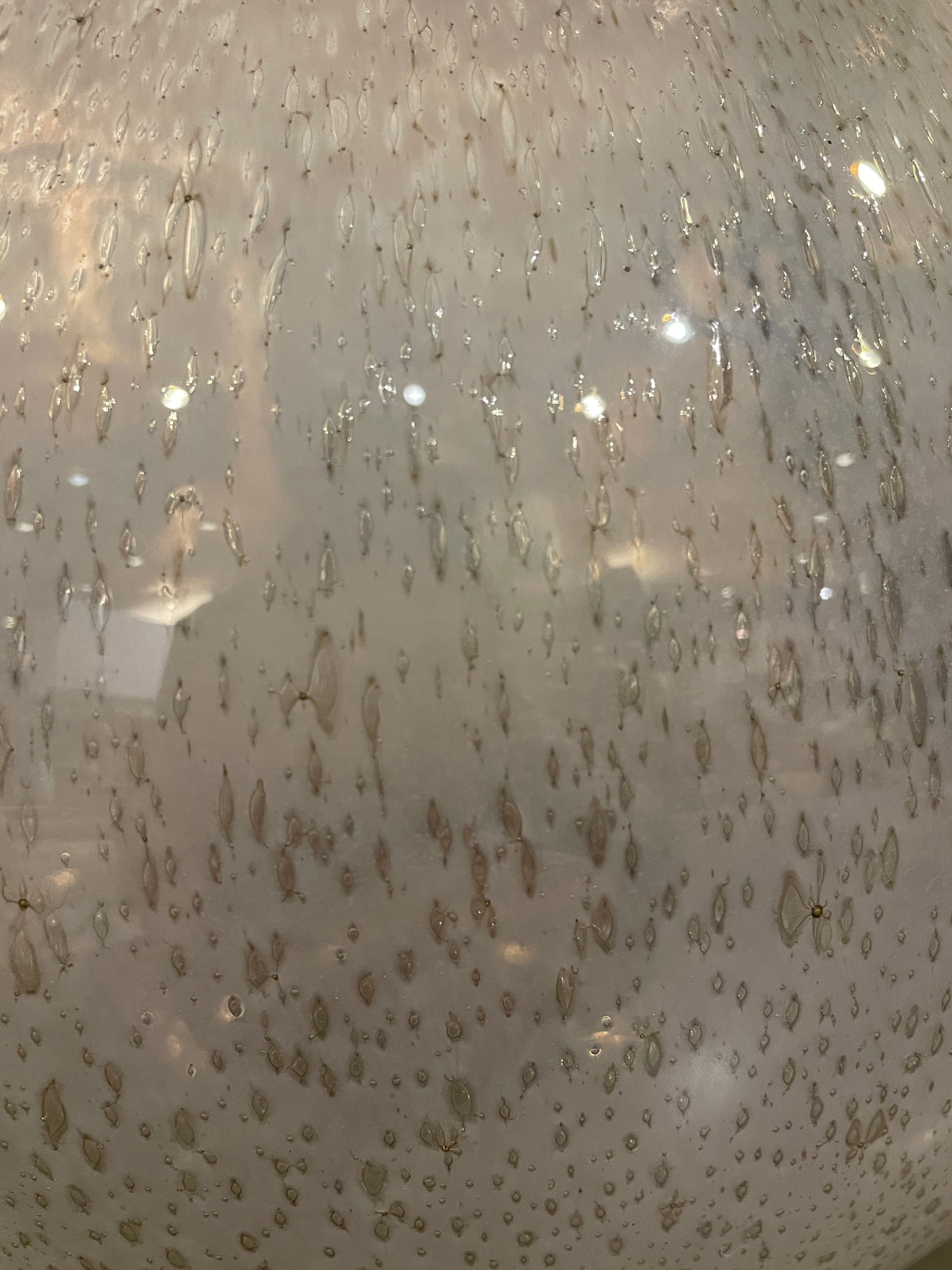 Pink Bubble Glass Table Lamp (0IV016)