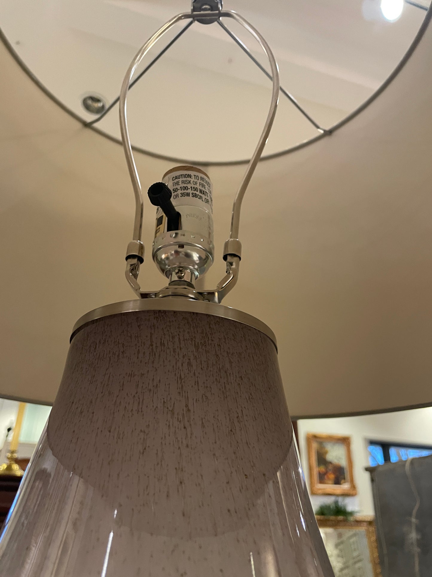 Pink Bubble Glass Table Lamp (0IV016)