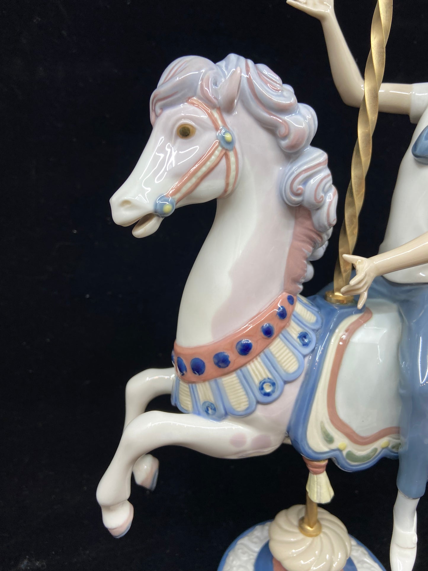 Lladro Boy on Carrousel Horse #1470 (26140)