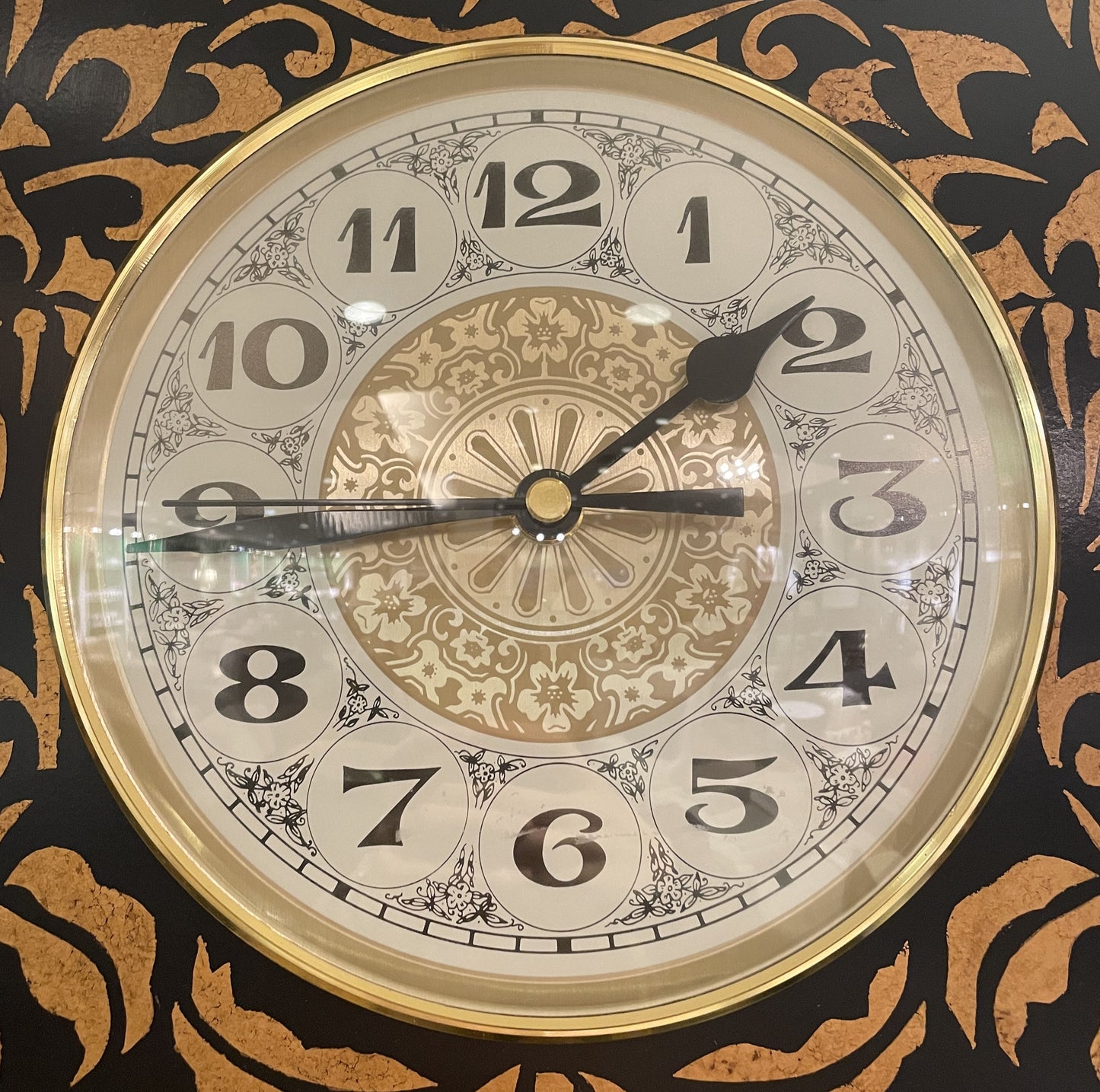 Castilian Low Profile Chinoserie Wall Clock (0IW005)