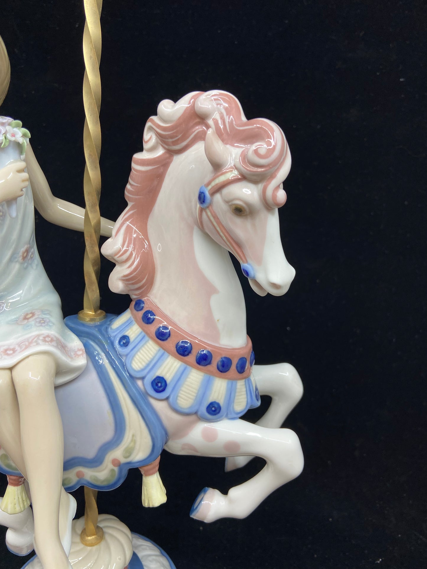 Lladro Girl on Carrousel Horse #1469 (26139)