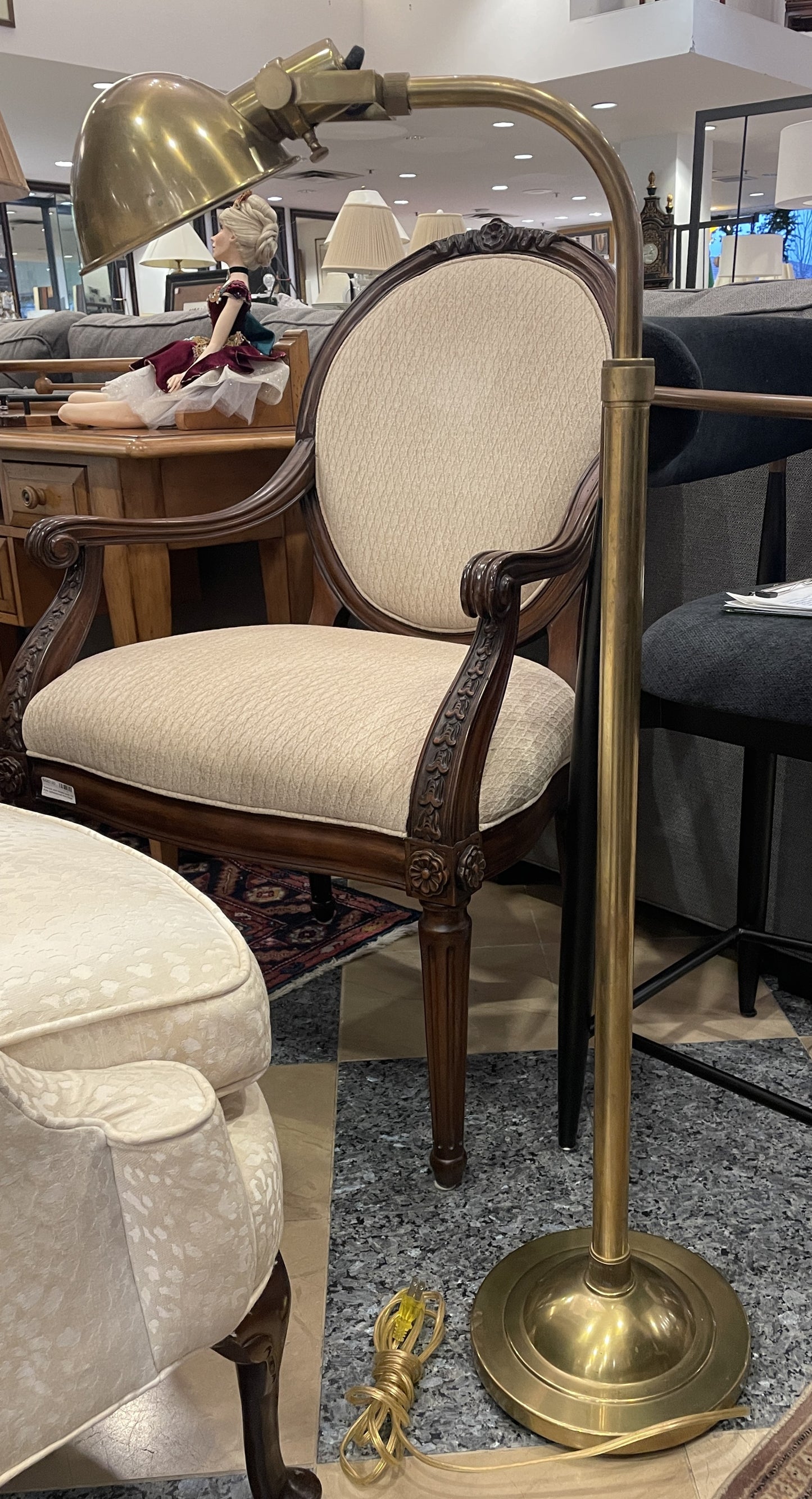 Apothecary Lamp in Brass, AS IS (0IV017)