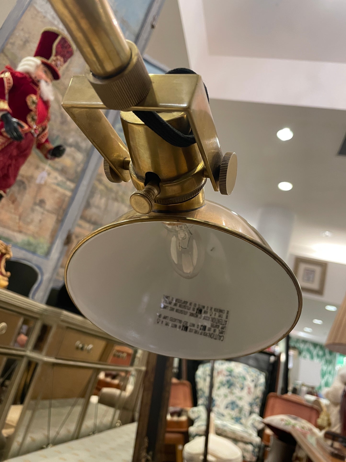 Apothecary Lamp in Brass, AS IS (0IV017)