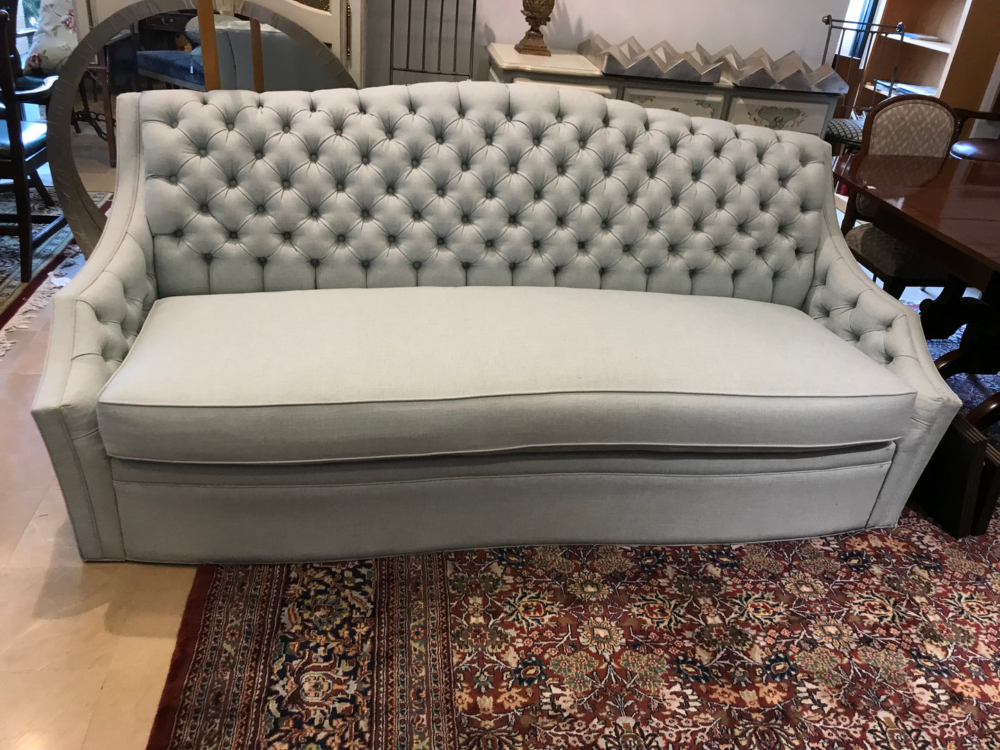 Custom Avery Boardman Tufted Sleeper Sofa