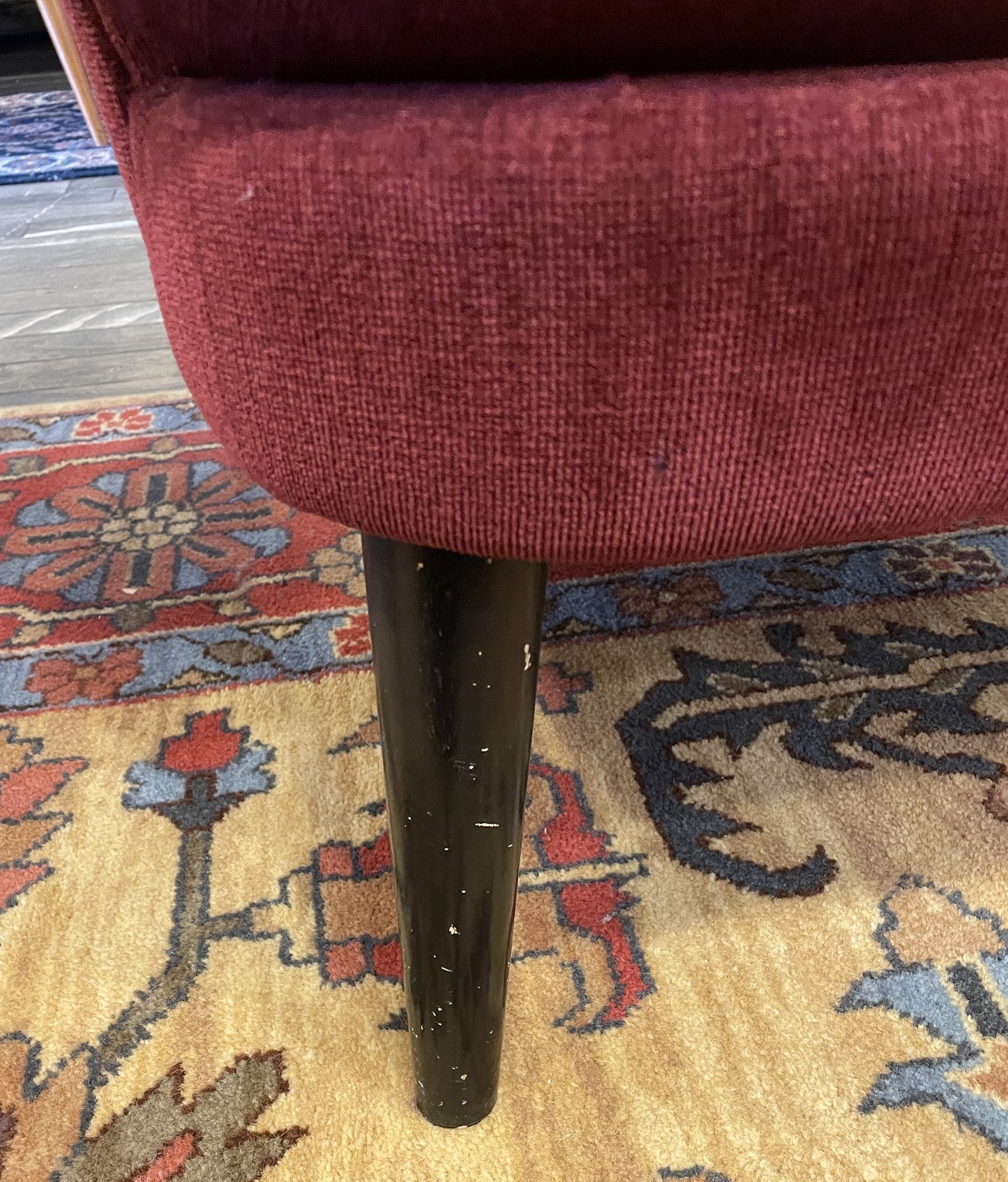 Vintage Room and Board Chair in Crimson, AS IS (Two available 0MT005 and 0MT006)