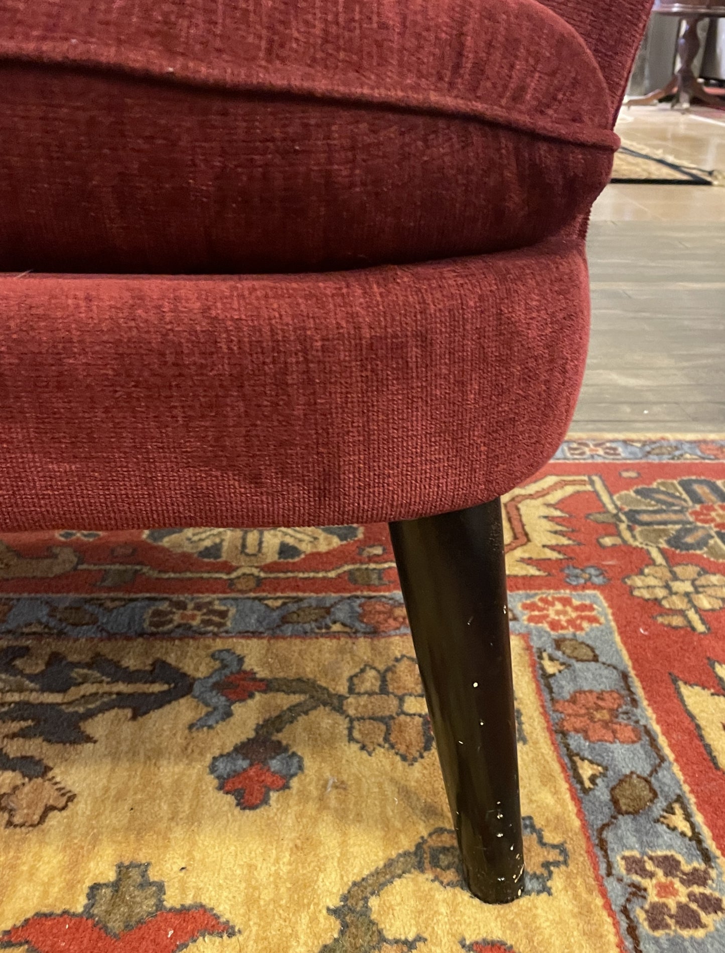 Vintage Room and Board Chair in Crimson, AS IS (Two available 0MT005 and 0MT006)