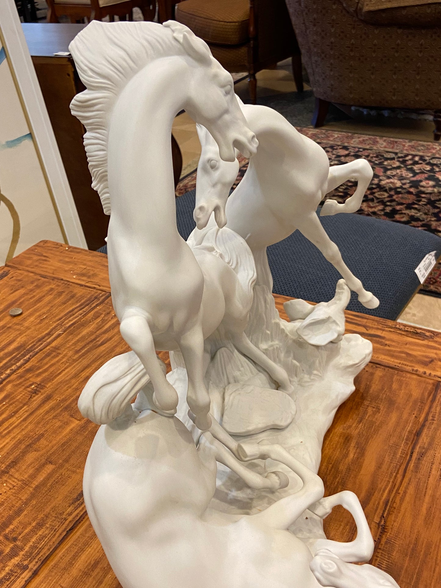 Lladro Horse Group in White #1022 (26137)