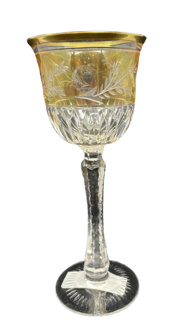 Moser Wine Glass (Yellow)