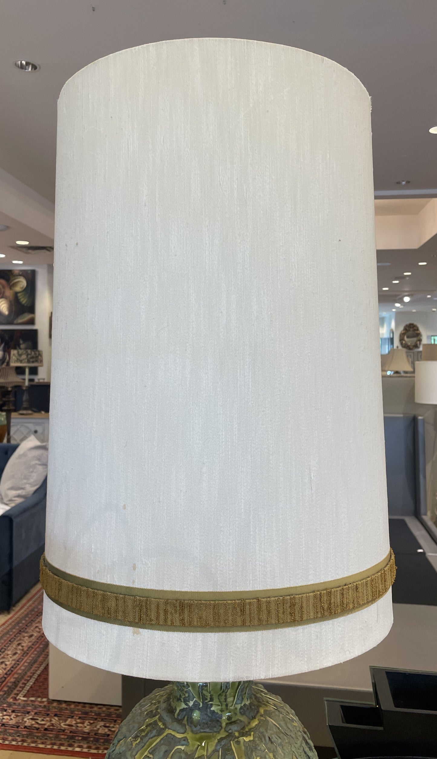Mid Century Lava Glaze Table Lamp (0JL02C)