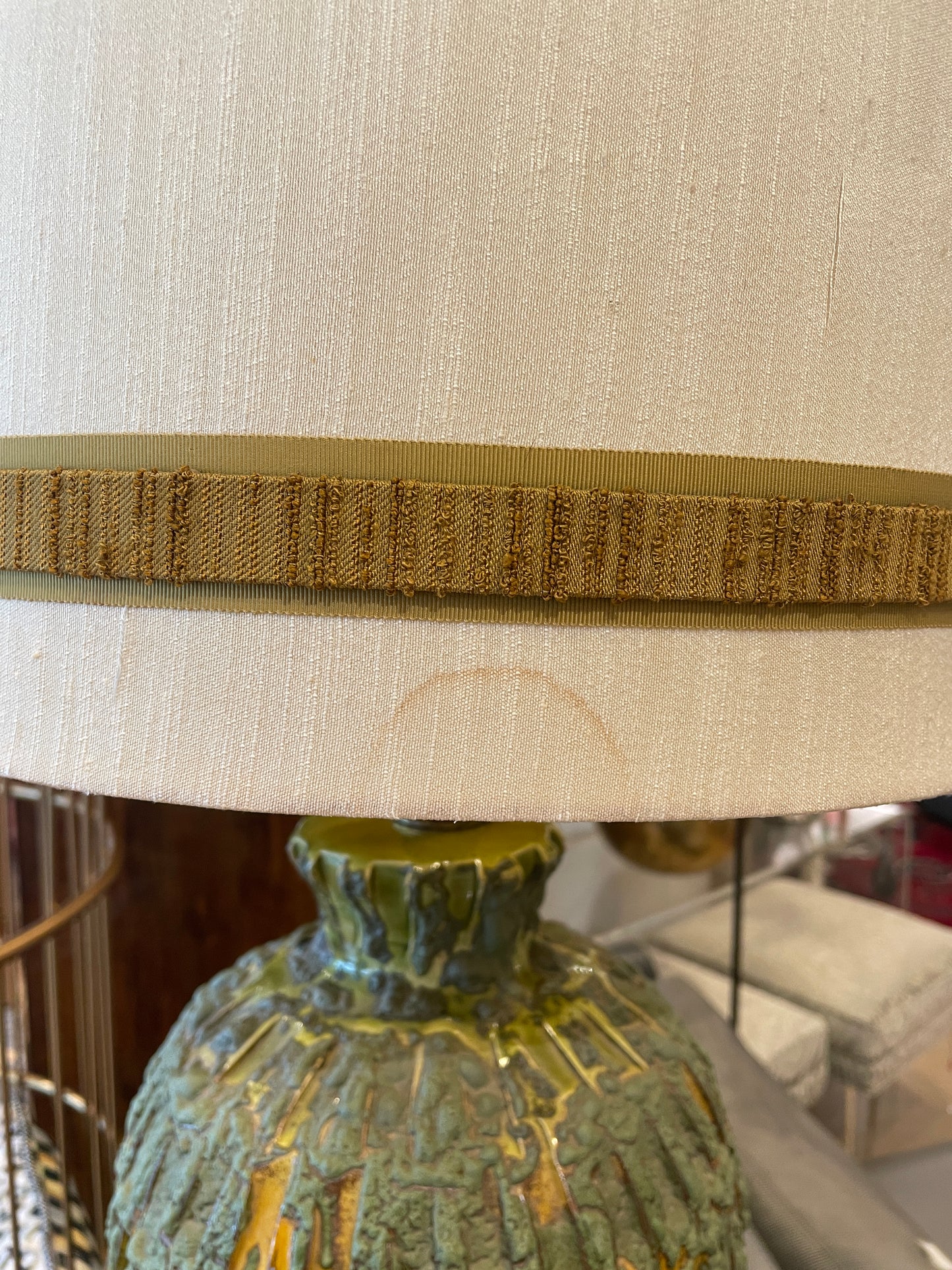Mid Century Lava Glaze Table Lamp (0JL02C)
