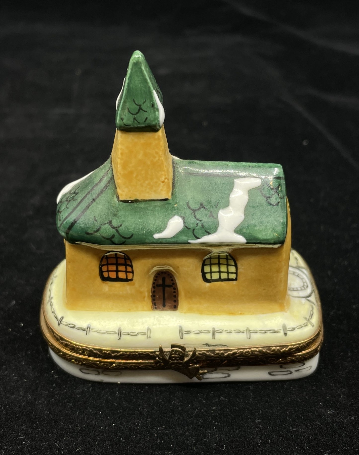 Limoges Trinket Box, Church (0IT003)
