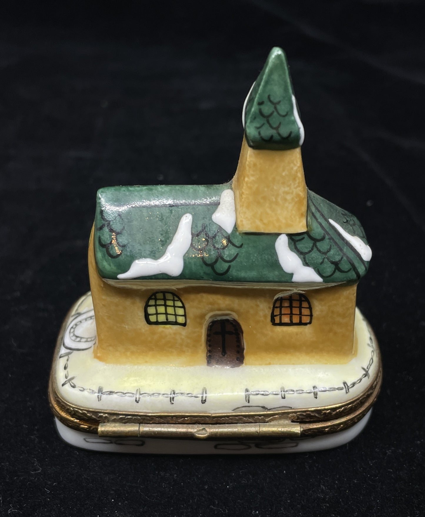 Limoges Trinket Box, Church (0IT003)