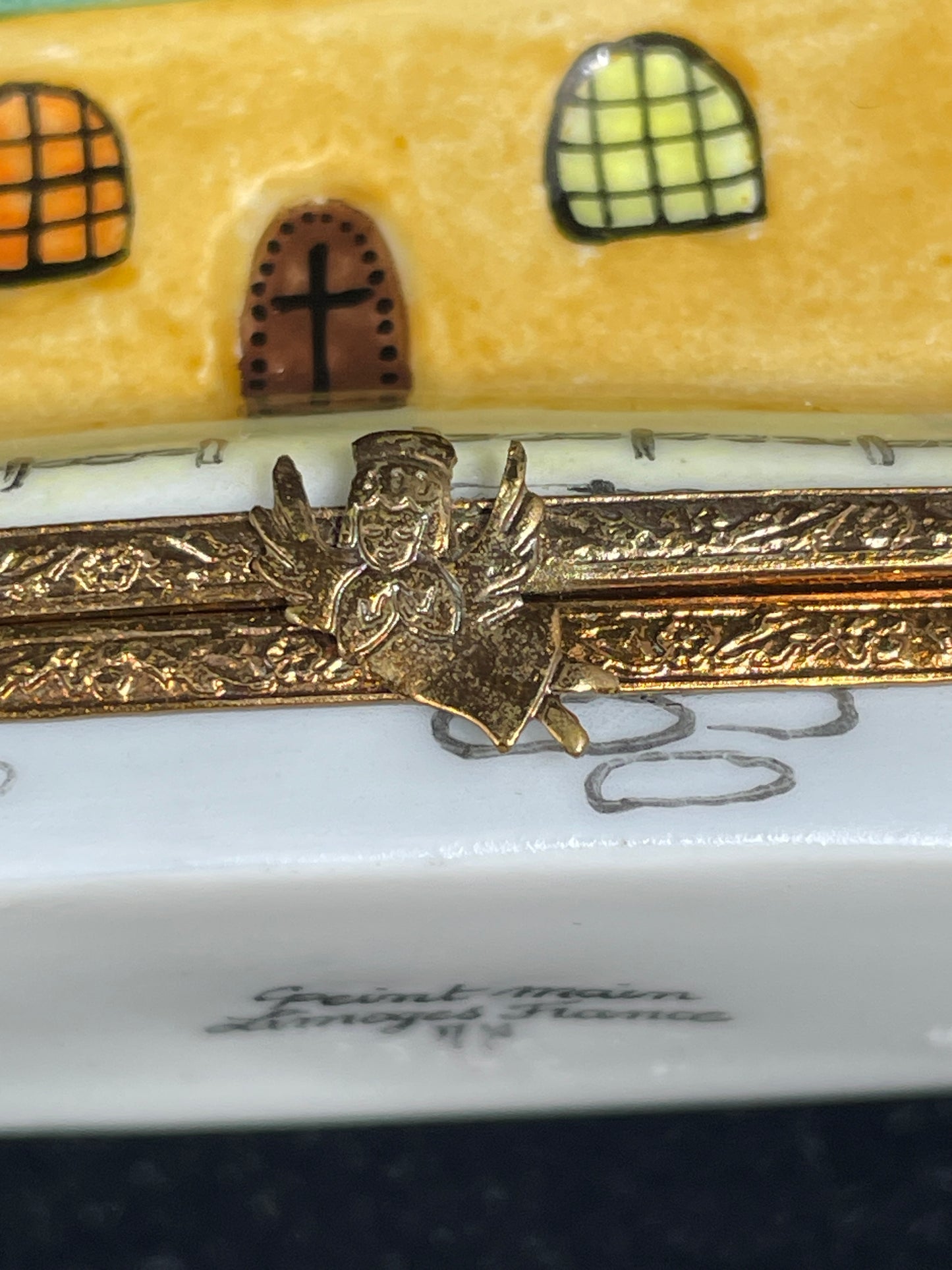 Limoges Trinket Box, Church (0IT003)