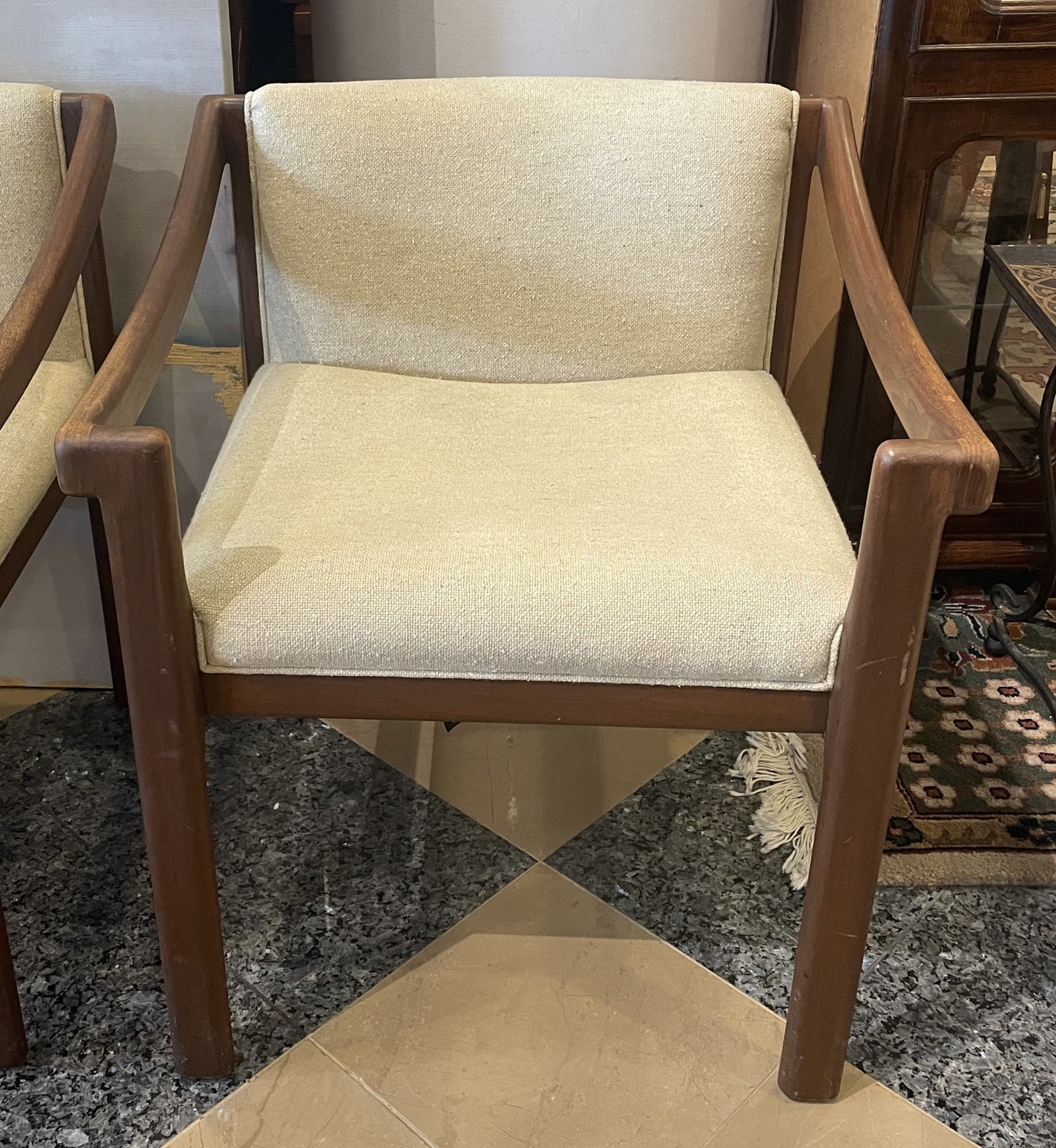 Jules Heumann for Metropolitan Furniture Company Mid Century Chairs, a pair AS IS (0JL030)