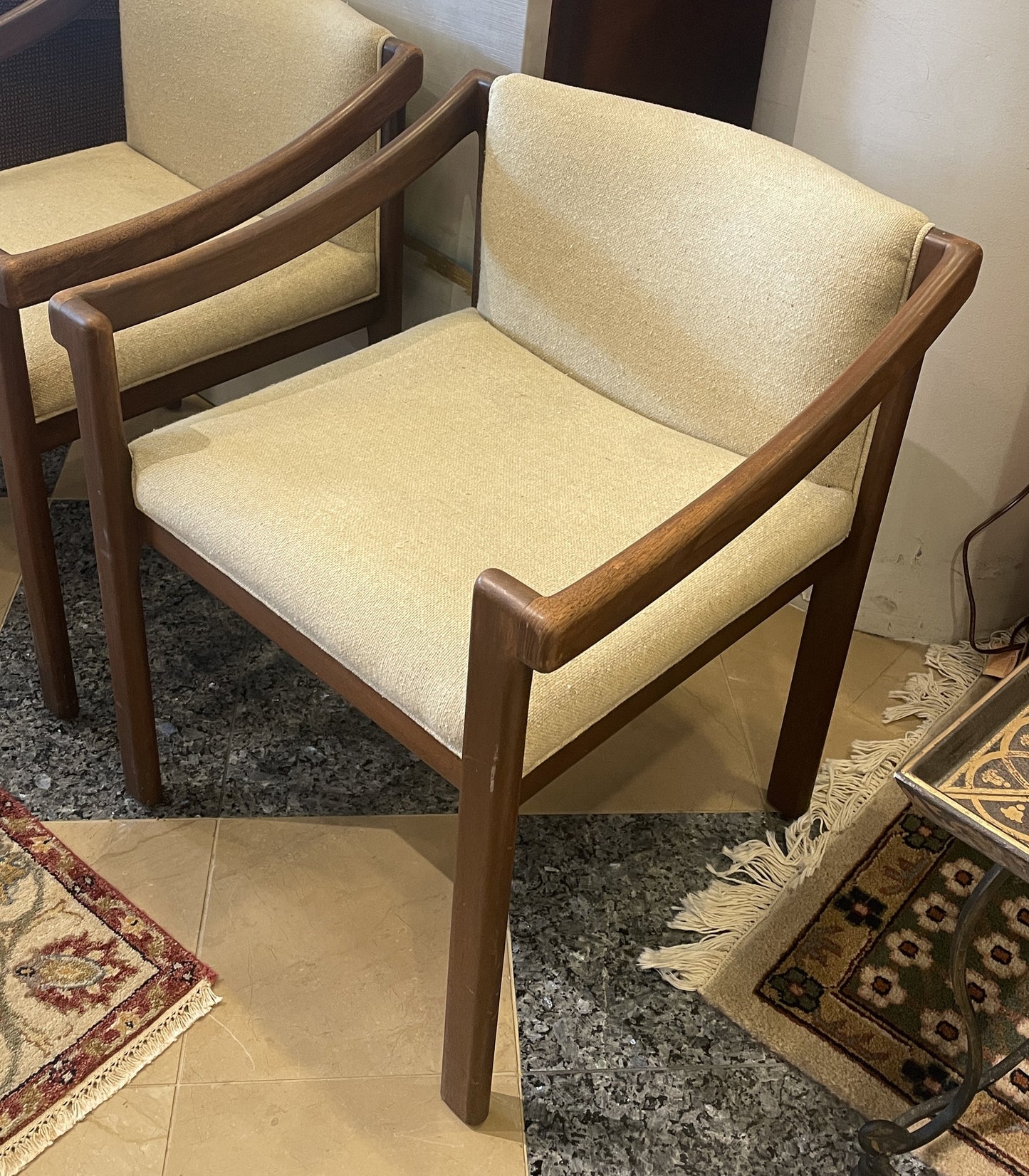 Jules Heumann for Metropolitan Furniture Company Mid Century Chairs, a pair AS IS (0JL030)