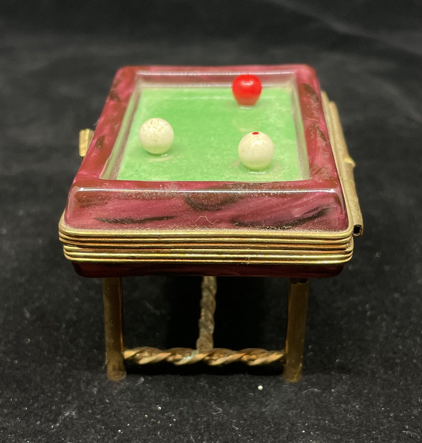 Limoges Trinket Box, Pool Table (0IT002)
