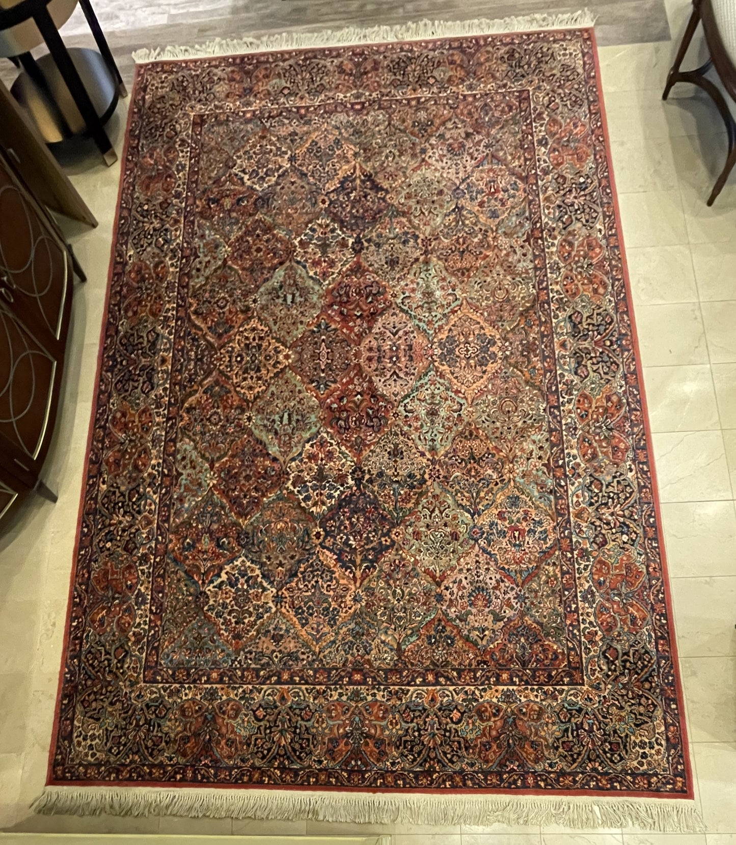 Karastan Jewel Kerman Machine Made Rug (Approx. 8'8x12'1) (0MW002)