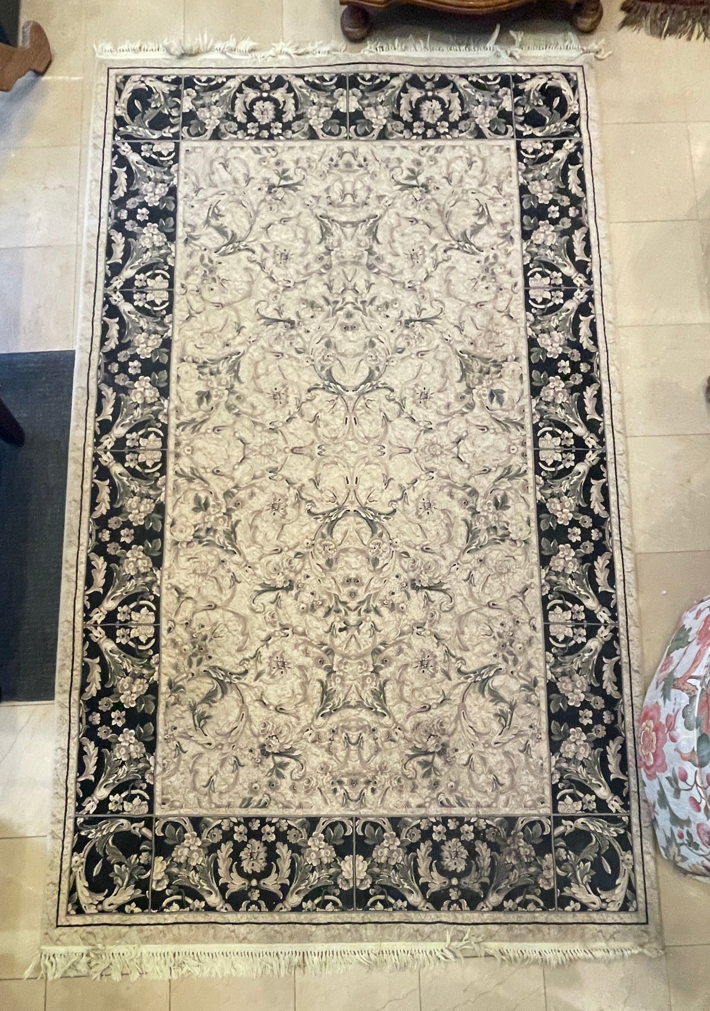 Machine Made Rug in Grays (Approx. 5x7.5) (0K9002)