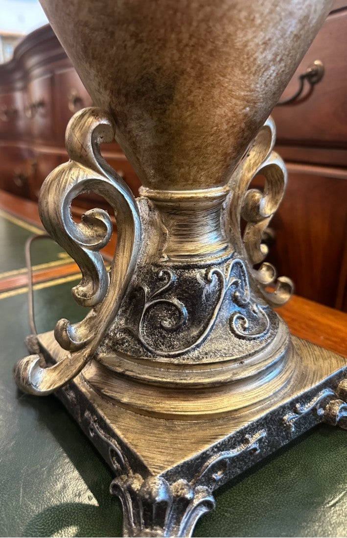 Pair of Resin Urn Lamps (VCPL9D)