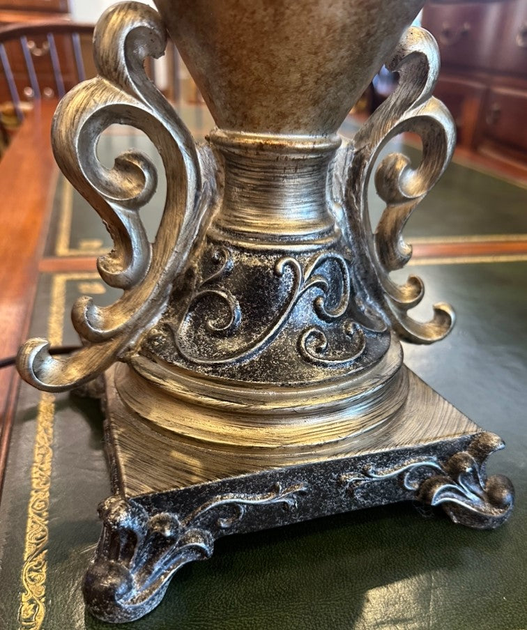 Pair of Resin Urn Lamps (VCPL9D)