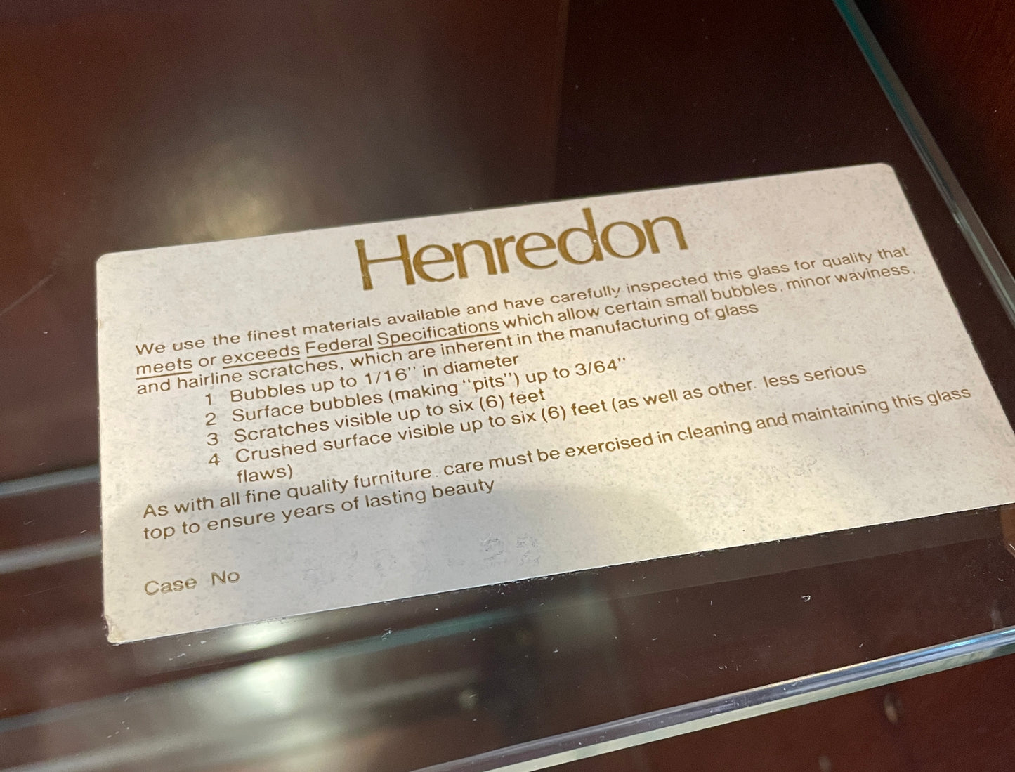 Henredon Mahogany China Cabinet (0D2001)