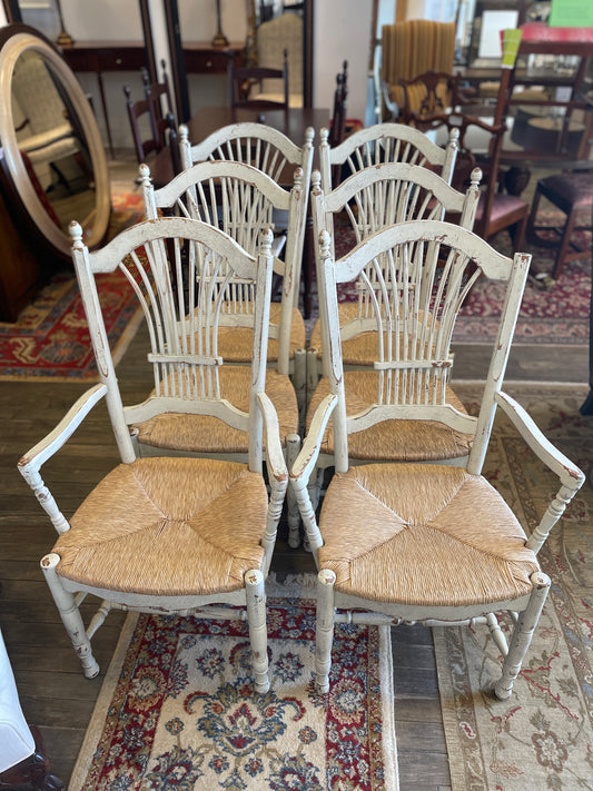 Habersham Wheat Back Dining Chairs (Set of 6) AS IS