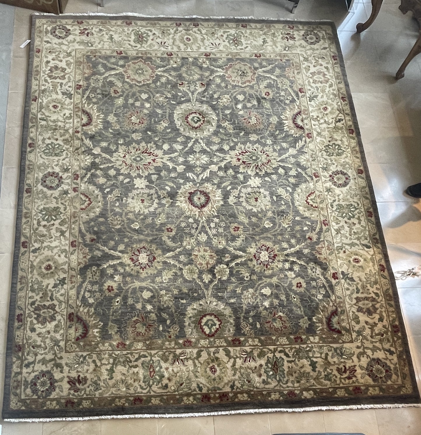 Hand Knotted Wool Rug (7'8x9'7) (0MS001)