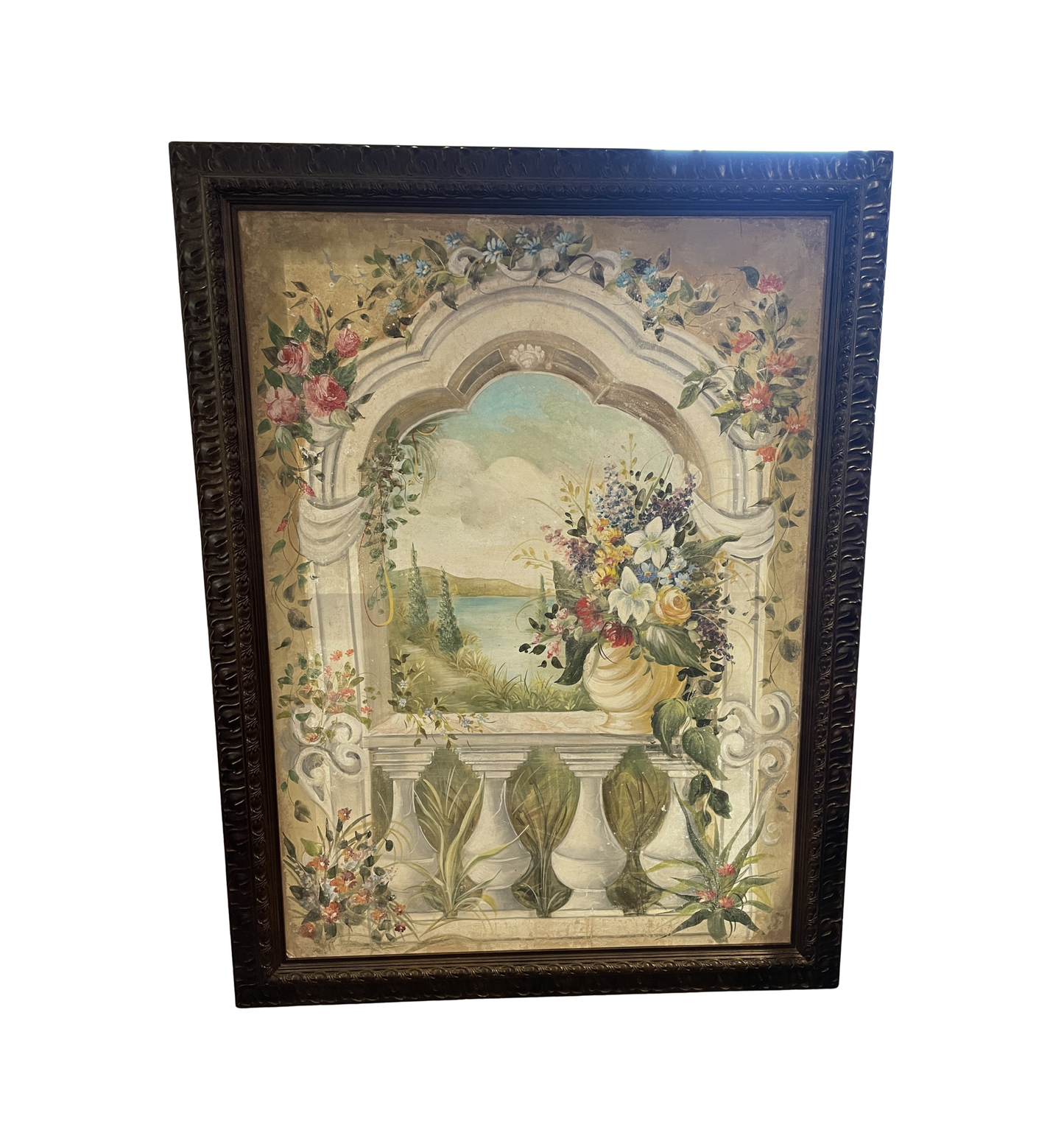 French Window Scene Trompe-L'oeil (0NH002)
